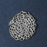 14k White Gold Pendant Chain with Textured Links (2.90 mm)