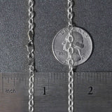 14k White Gold Pendant Chain with Textured Links (2.90 mm)