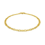 3.2 mm 14K Yellow Gold Mariner Link Anklet