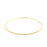 14K Yellow Gold Sparkle Anklet (1.5 mm)