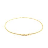 14K Yellow Gold Sparkle Anklet (1.5 mm)