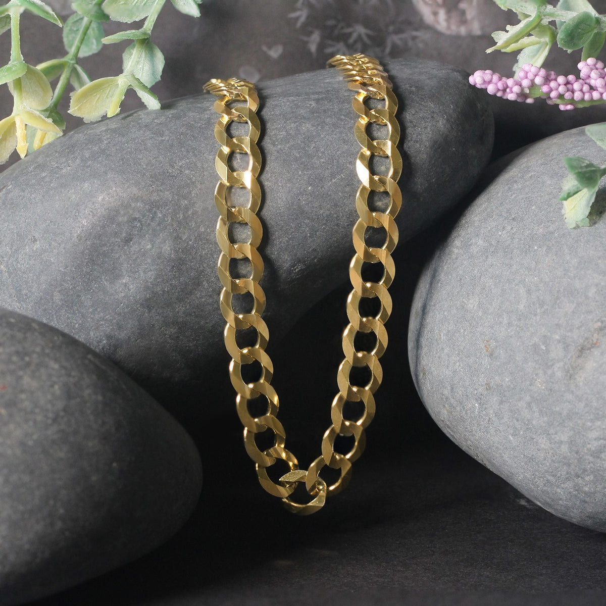10k Yellow Gold Curb Chain (7.00 mm)