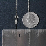 14k White Gold Singapore Chain (1.10 mm)