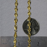 14k Yellow Gold Puffed Mariner Link Chain (4.70 mm)