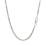 Sterling Silver Rhodium-Plated Box Chain (1.80 mm)