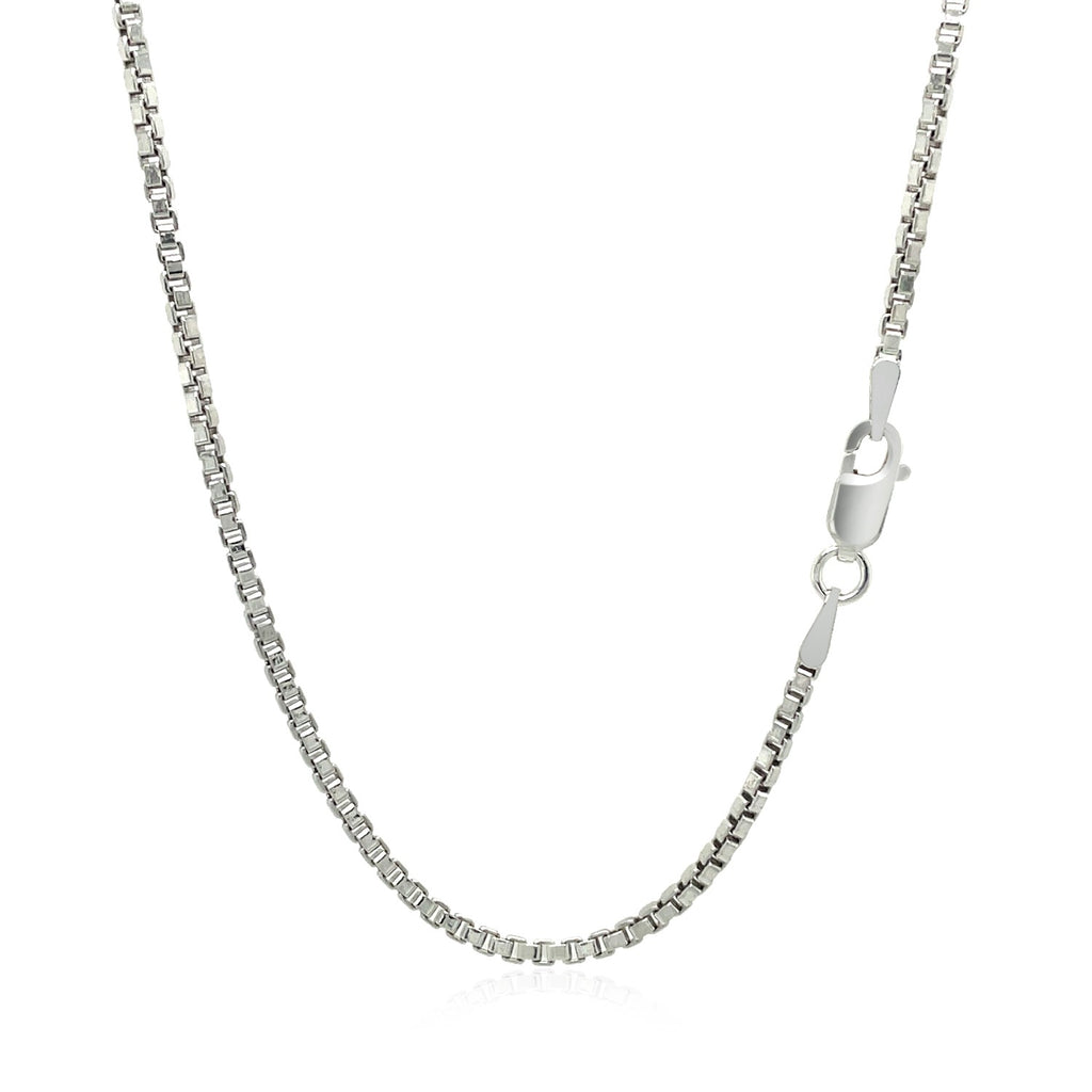 Sterling Silver Rhodium-Plated Box Chain (1.80 mm)