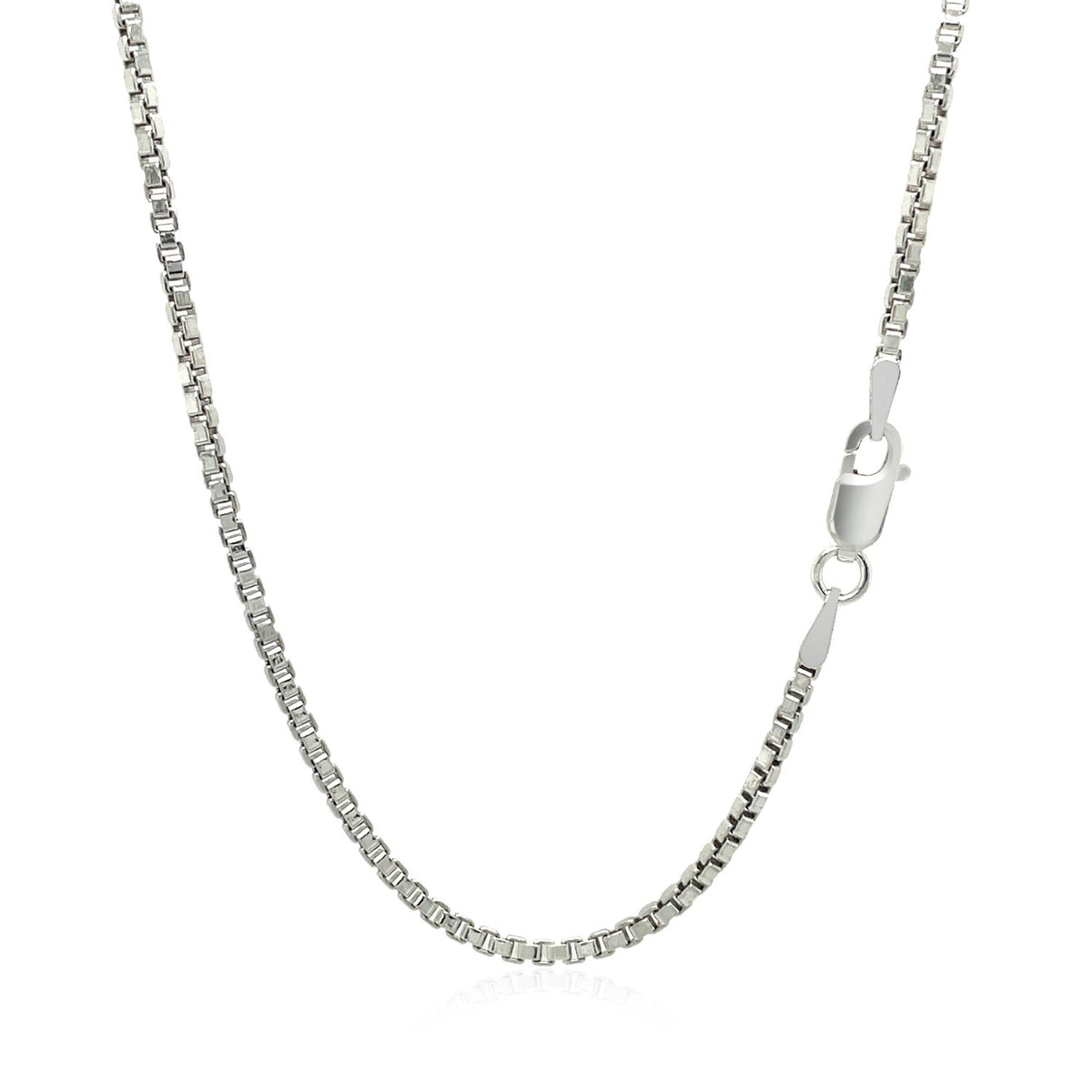 Sterling Silver Rhodium-Plated Box Chain (1.80 mm)