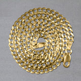 14K Yellow Gold Solid Curb Chain (3.60 mm)