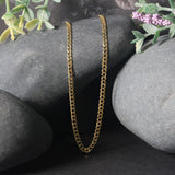 14K Yellow Gold Solid Curb Chain (2.60 mm)