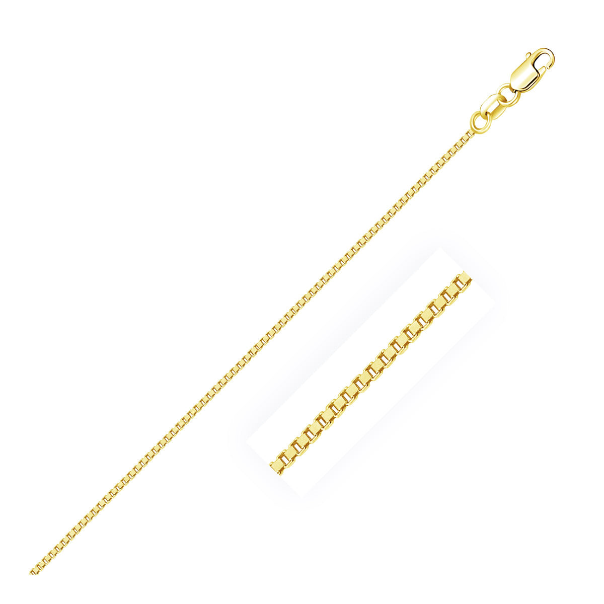 10K Yellow Gold Classic Box Chain (0.94 mm)