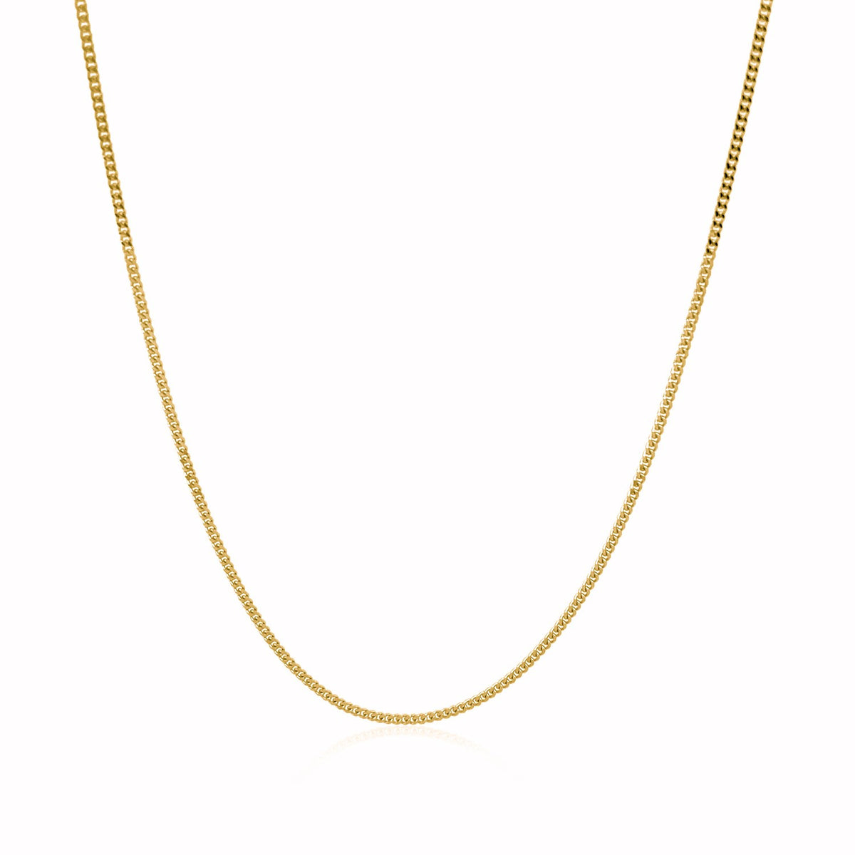 14K Yellow Gold Gourette Chain 1.0mm (1.00 mm)