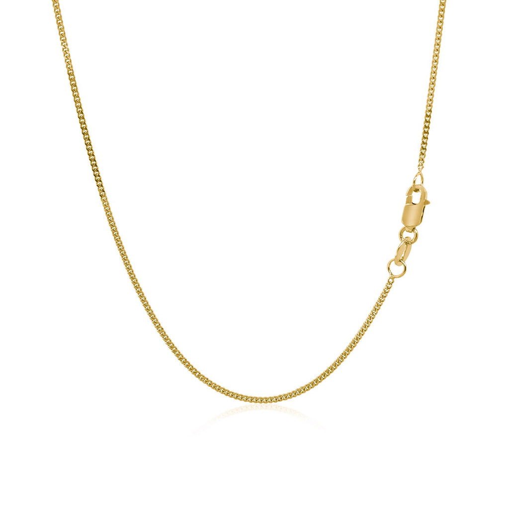14K Yellow Gold Gourette Chain 1.0mm (1.00 mm)