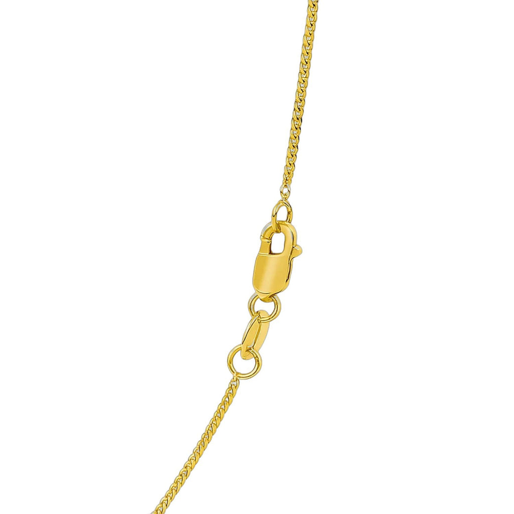14K Yellow Gold Gourette Chain 1.0mm (1.00 mm)