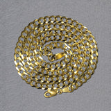 14K Yellow Gold Solid Curb Chain (4.70 mm)