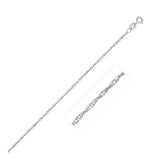 14K White Gold Singapore Chain (1.30 mm)