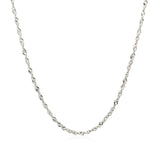 14K White Gold Singapore Chain (1.30 mm)
