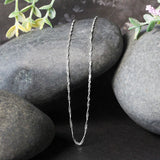 14K White Gold Singapore Chain (1.30 mm)