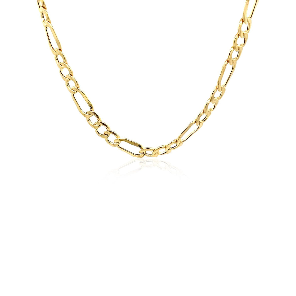 10K Yellow Gold Lite Figaro Chain (4.70 mm)