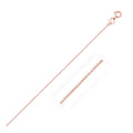 14K Rose Gold Classic Box Chain 0.60 mm