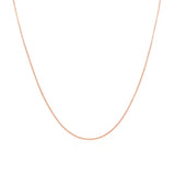 14K Rose Gold Classic Box Chain 0.60 mm