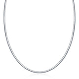 Sterling Silver Classic Omega Chain Necklace (3.0 mm)