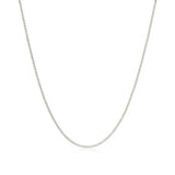 14K White Gold Classic Box Chain (0.45 mm)