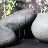 14K White Gold Classic Box Chain (0.45 mm)