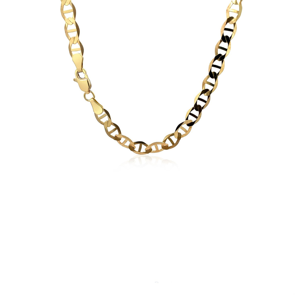 10K Yellow Gold Mariner Link Chain (5.10 mm)