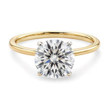 1 1/2 Carat Round Lab Grown IGI G/VS1 Diamond Solitaire Ring in 10K Yellow Gold