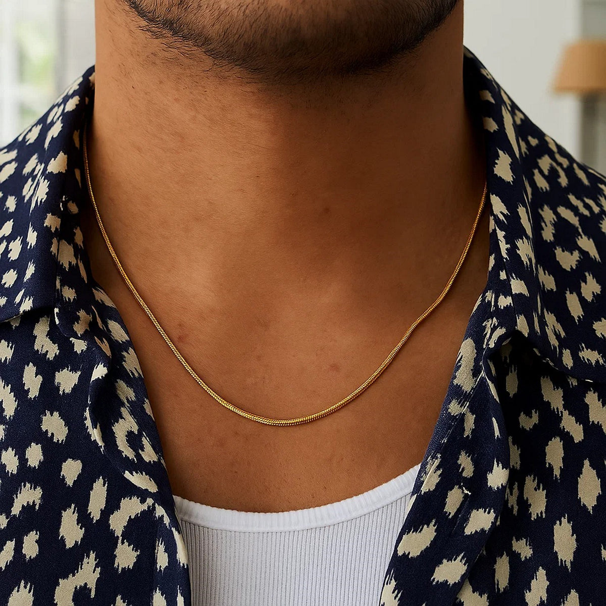 14K Yellow Gold Oval Snake Chain (2.60 mm)