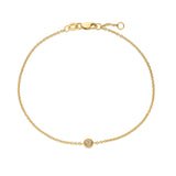 14K Yellow Gold Solo Diamond Bracelet