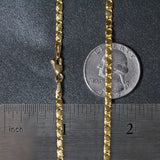 14k Yellow Gold Heart Chain (3.00 mm)