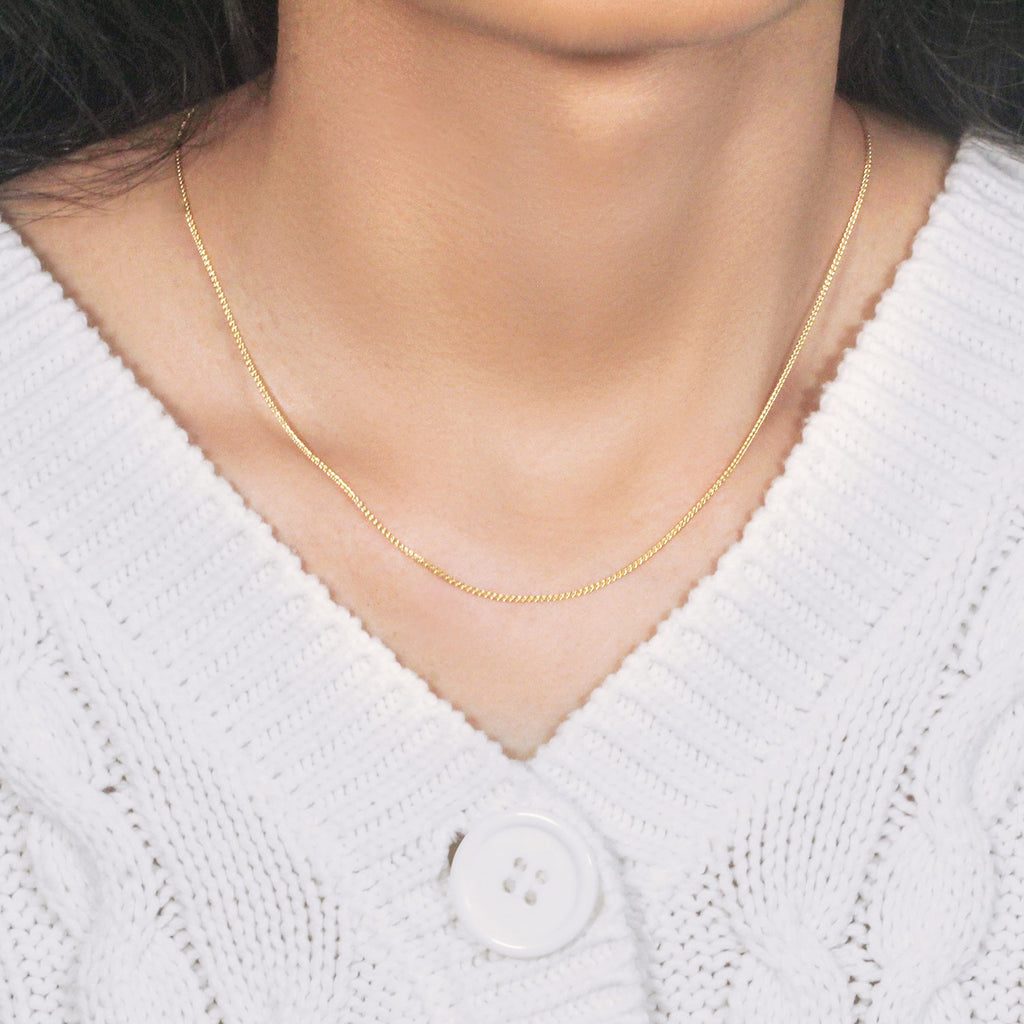 10k Yellow Gold Wheat Chain 1.0mm (1.00 mm)