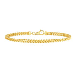 14k Yellow Gold Square Franco Bracelet  (4.40 mm)