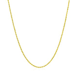 14k Yellow Gold Adjustable Rope Chain (0.95 mm)