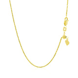 14k Yellow Gold Adjustable Rope Chain (0.95 mm)