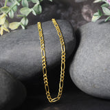 10k Yellow Gold Solid Figaro Chain (2.60 mm)