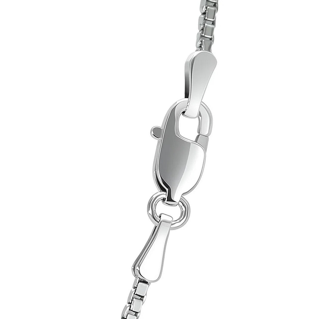 14k White Gold Classic Box Chain (1.10 mm)