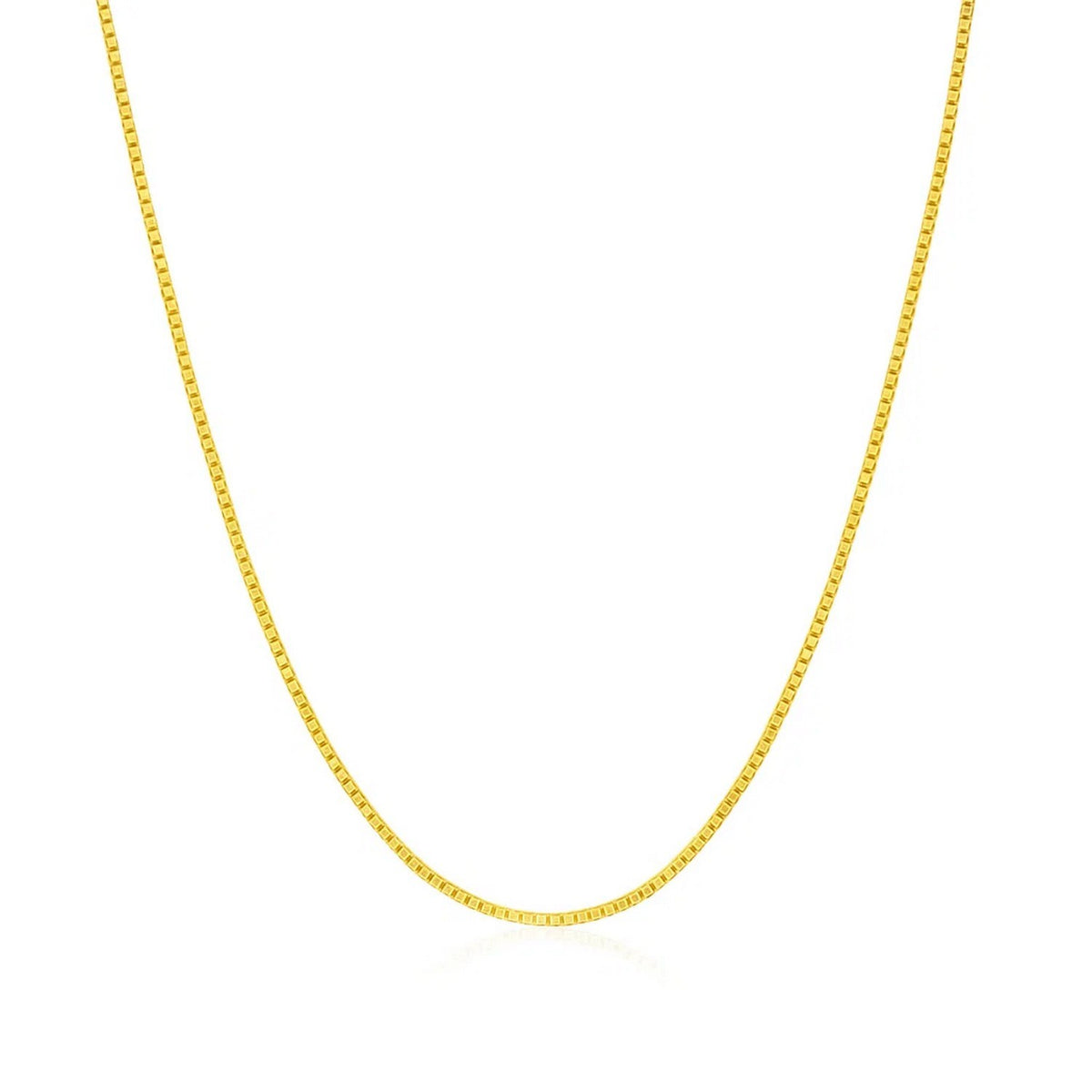 14k Yellow Gold Classic Box Chain (0.68 mm)