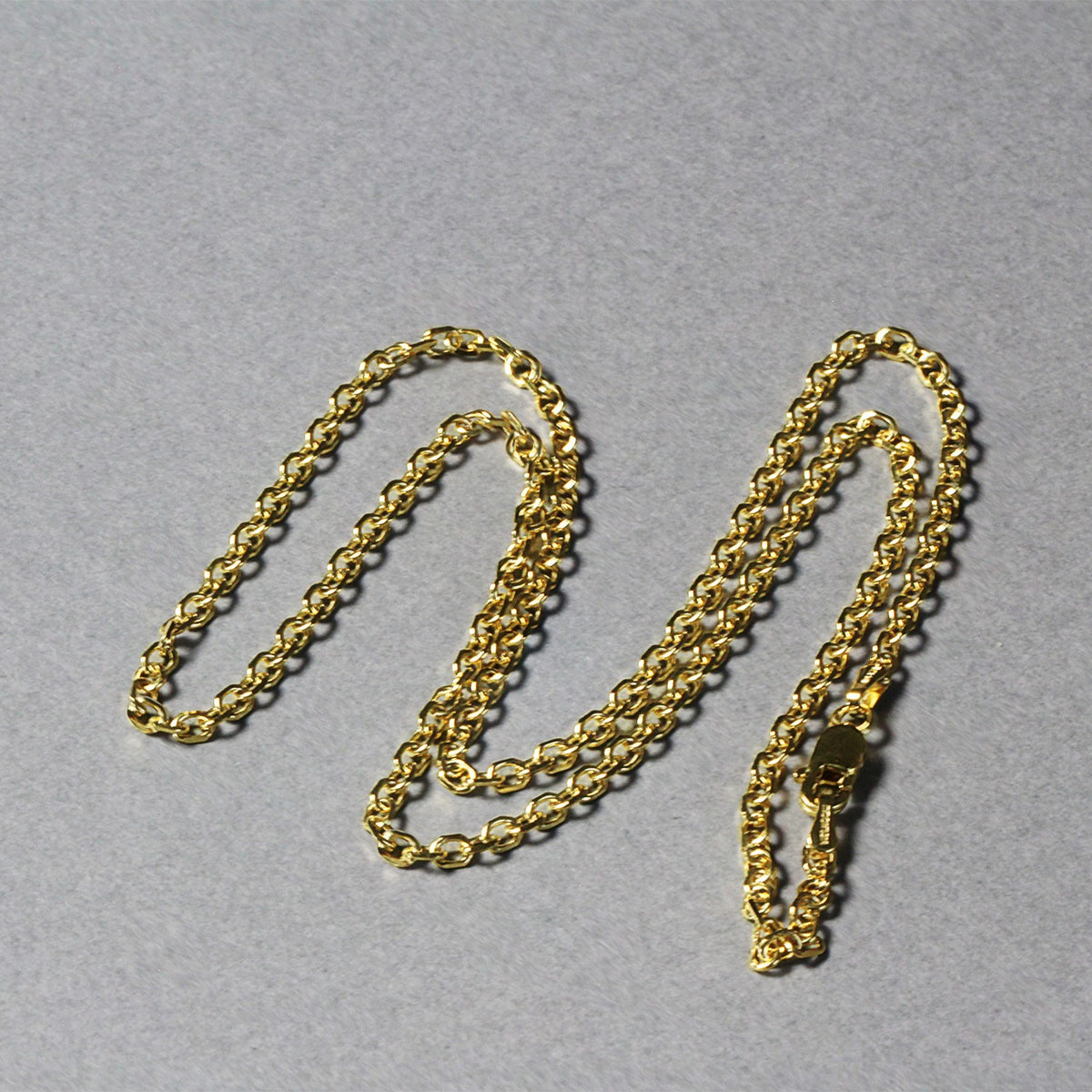 14k Yellow Gold Diamond Cut Cable Link Chain (2.20 mm)