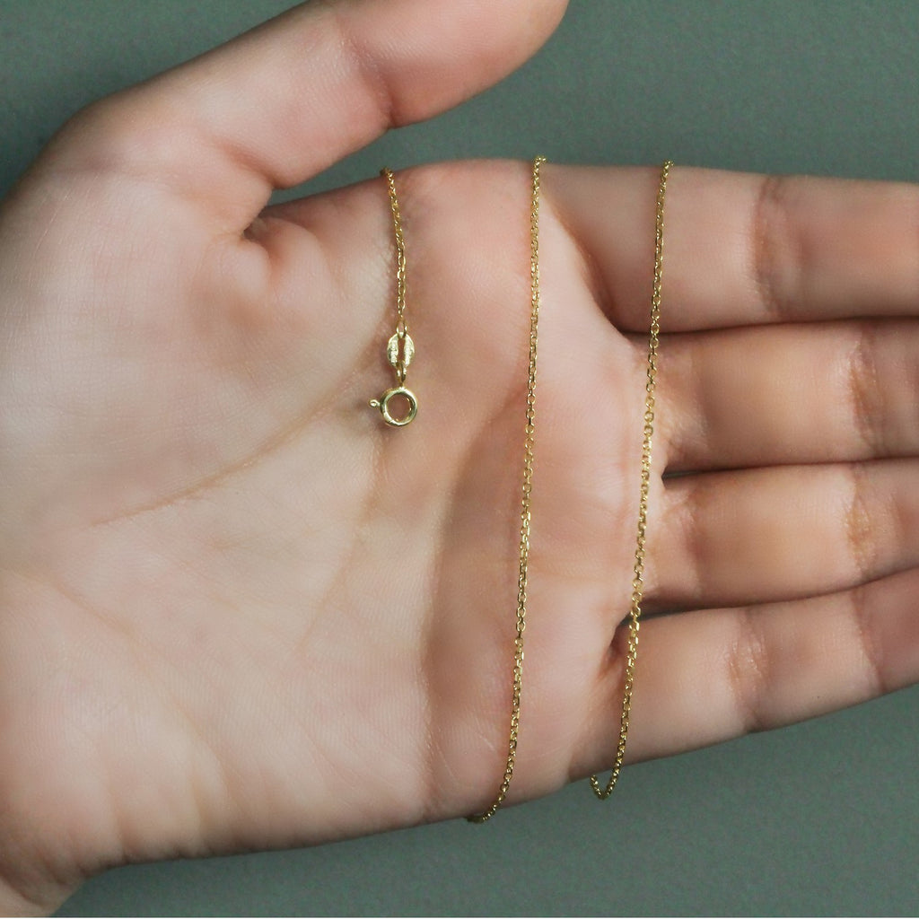 18k Yellow Gold Cable Chain (1.10 mm)