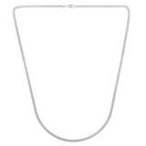 14k White Gold Light Gourmette Chain (2.80 mm)
