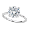 3 Carat Round Lab Grown IGI G/VS1 Diamond Solitaire Ring in 10K White Gold