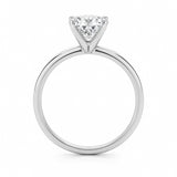1 1/2 Carat Cushion Lab Grown IGI G/VS1 Diamond Solitaire Ring in 14K White Gold