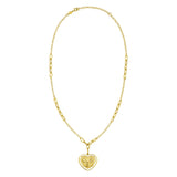 14K Yellow Gold Lucky Forever Heart Necklace