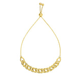 Adjustable Chain Bracelet in 14k Yellow Gold (5.00 mm)