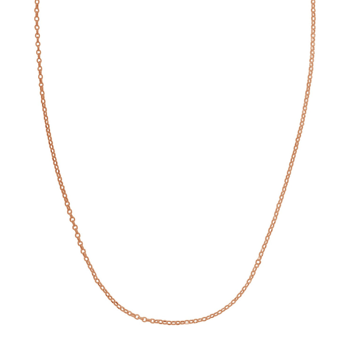 Double Extendable Cable Chain in 14k Roee Gold (1.40 mm)
