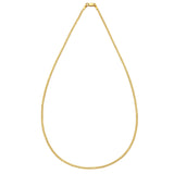 14k Yellow Gold Solid Curb Chain (2.60 mm)