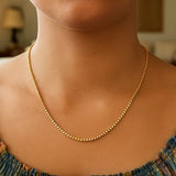 14k Yellow Gold Semi Solid Box Chain (2.5 mm)