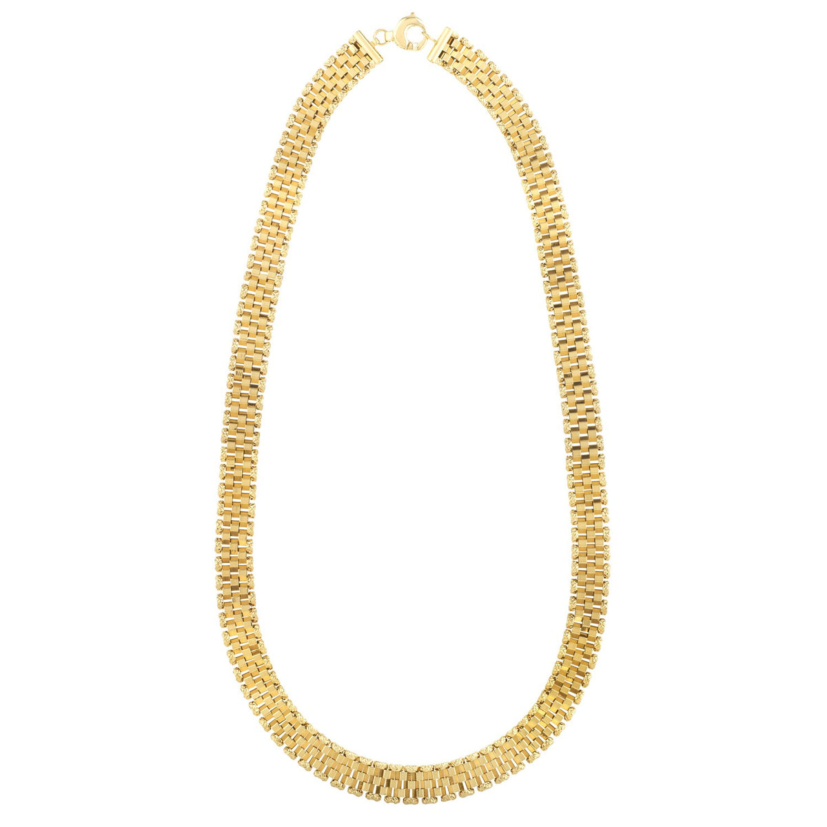 Panther Link Necklace in 14K Yellow Gold (9.60 mm)